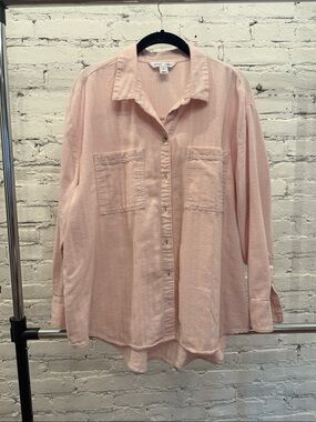 Old Navy Pale Pink Boyfriend Shirt